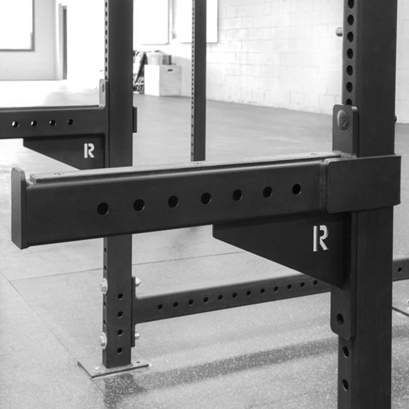Squat shop rack spotter